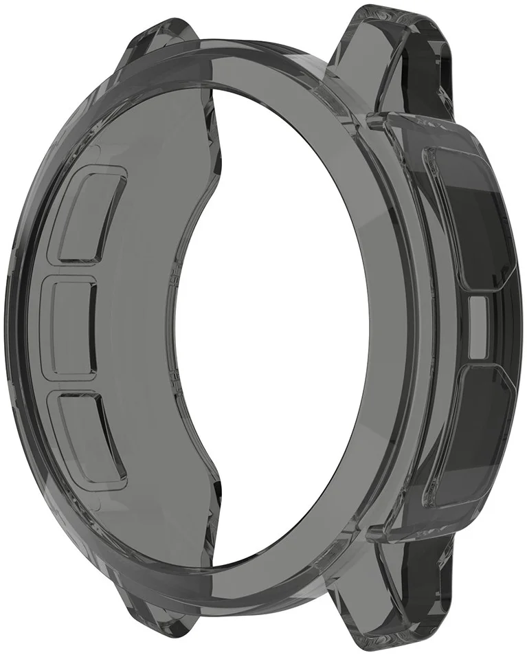 Garmin Instinct 2 Hoesje - Hard Plastic Bumper - Transparant  Zwart afbeelding 2