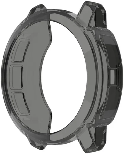 Garmin Instinct 2 Hoesje - Hard Plastic Bumper - Transparant  Zwart afbeelding 2