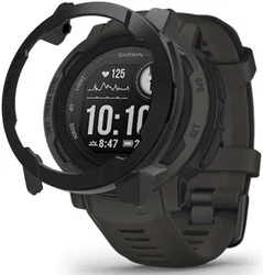 Garmin Instinct 2 Hoesje - Hard Plastic Bumper - Zwart afbeelding