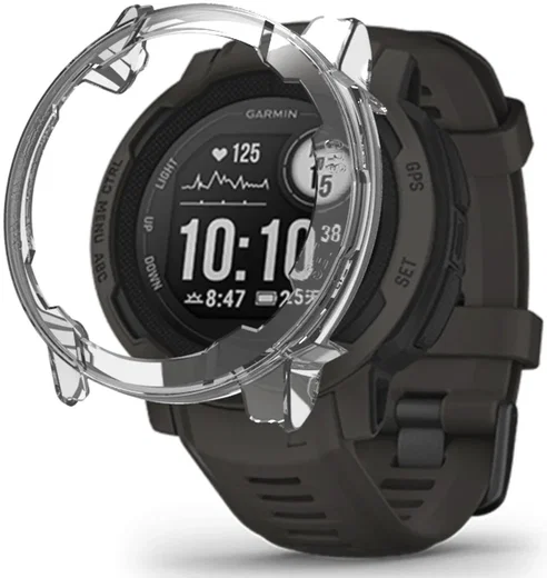 Garmin Instinct 2 Hoesje - Hard Plastic Bumper - Transparant afbeelding 1