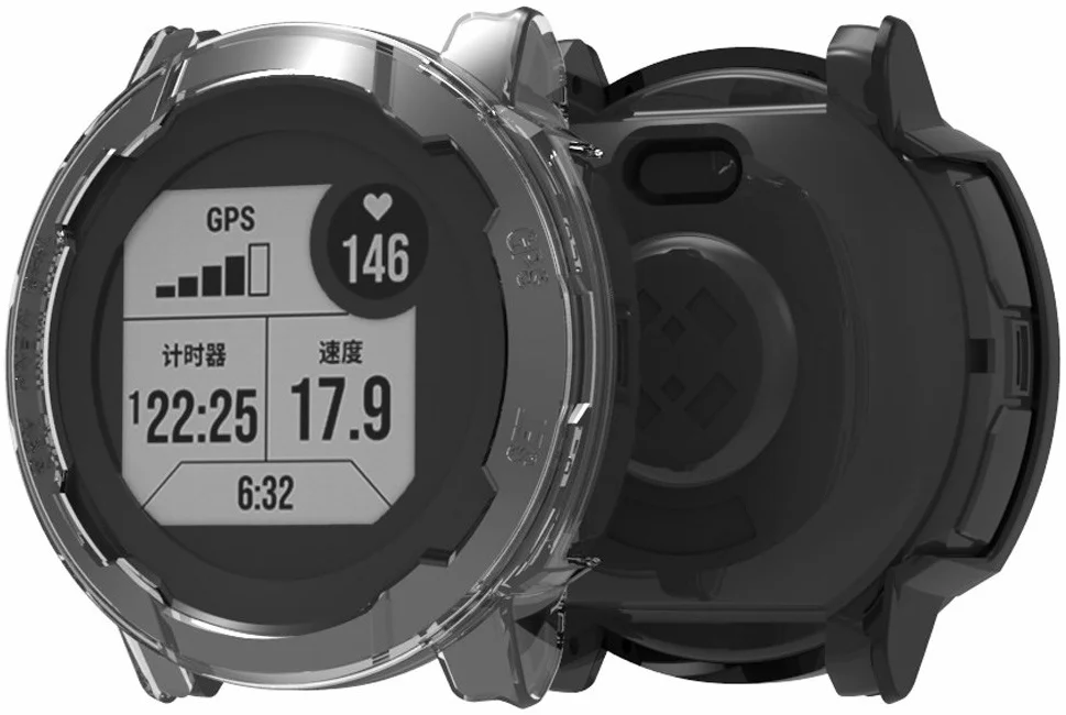 Garmin Instinct 2 Hoesje - Hard Plastic Bumper - Transparant afbeelding 3