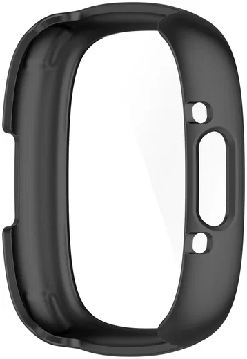 Fitbit Versa 4 / Sense 2 Hoesje - Bumper Tempered Glass - Zwart afbeelding 3