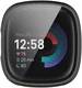 Fitbit Versa 4 / Sense 2 Hoesje - Bumper Tempered Glass - Zwart afbeelding 5