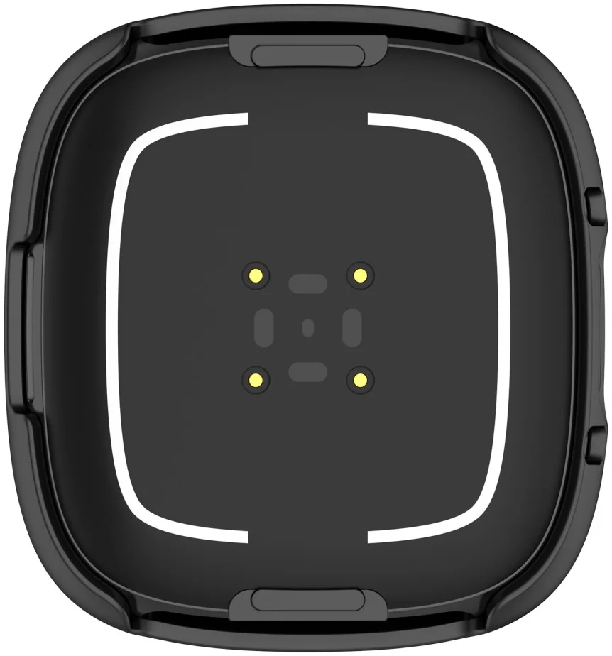 Fitbit Versa 4 / Sense 2 Hoesje - Bumper Tempered Glass - Zwart afbeelding 6