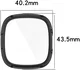 Fitbit Versa 4 / Sense 2 Hoesje - Bumper Tempered Glass - Zwart afbeelding 8
