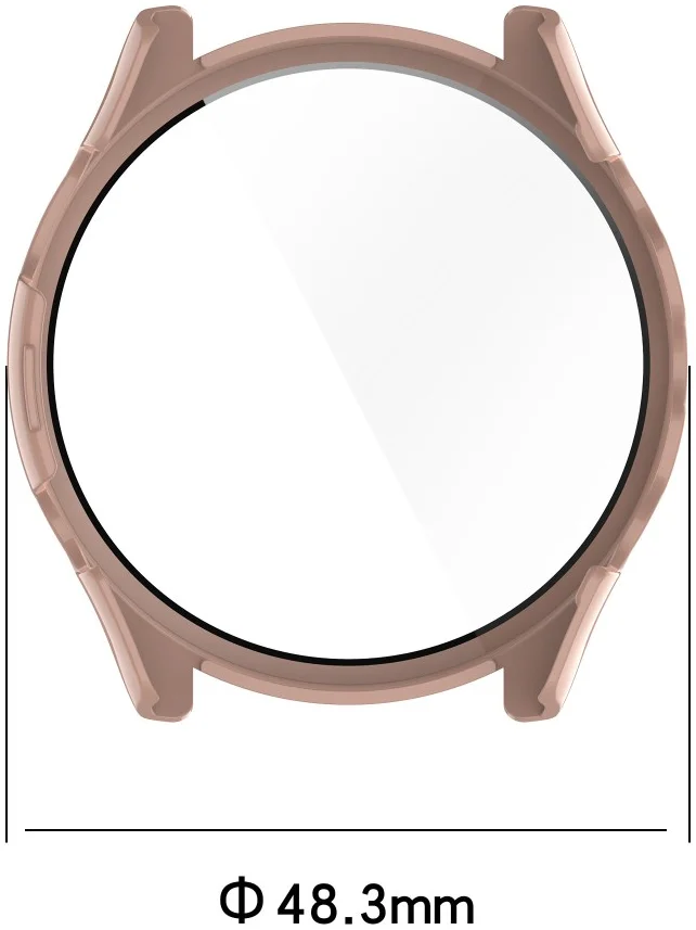 Garmin Forerunner 265 Hoesje - Bumper Tempered Glass - Roze afbeelding 8