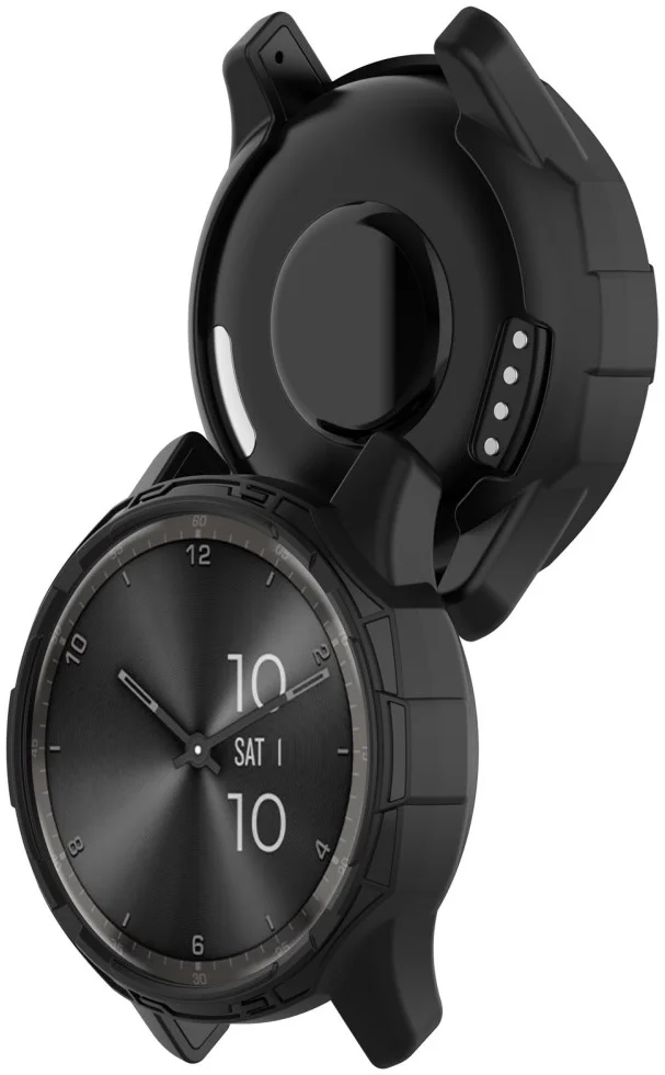 Garmin Vivomove Trend Hoesje TPU Bumper Case Zwart afbeelding 2