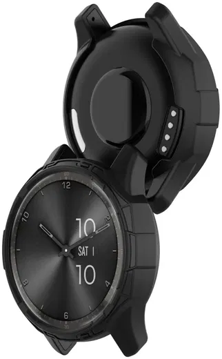 Garmin Vivomove Trend Hoesje TPU Bumper Case Zwart afbeelding 2