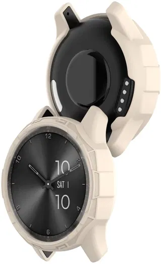 Garmin Vivomove Trend Hoesje TPU Bumper Case Beige afbeelding 3