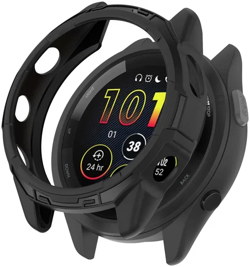 Garmin Forerunner 265 Hoesje - TPU Bumper Case - Zwart afbeelding 1