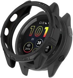Garmin Forerunner 265 Hoesje - TPU Bumper Case - Zwart afbeelding