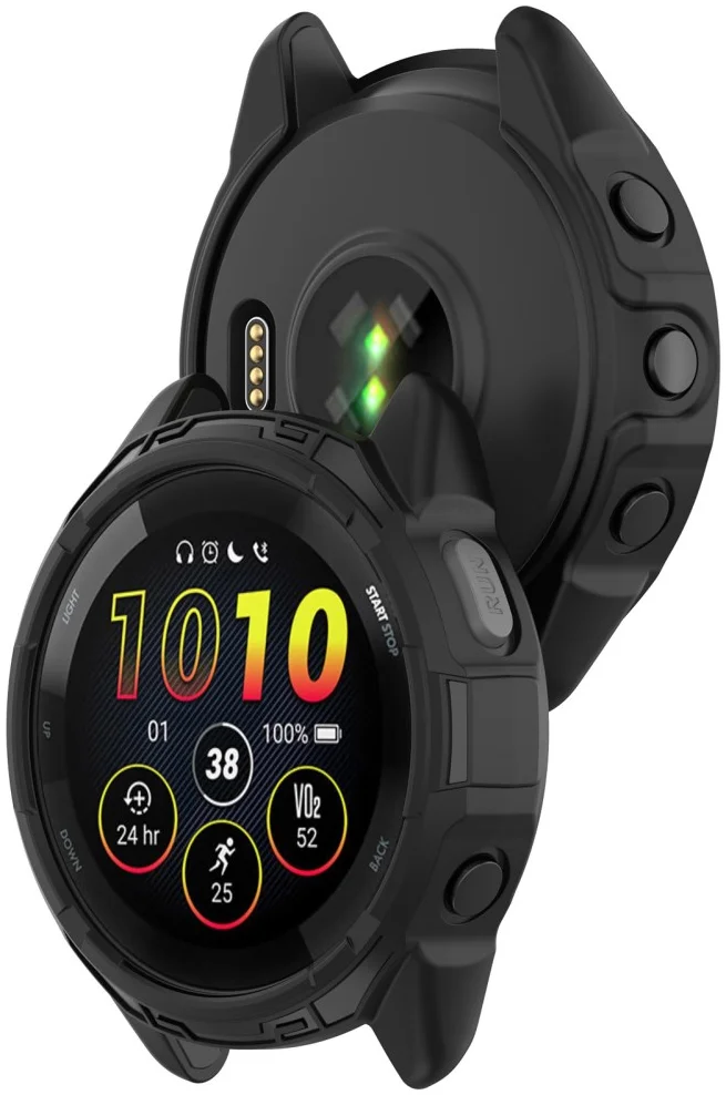 Garmin Forerunner 265 Hoesje - TPU Bumper Case - Zwart afbeelding 5