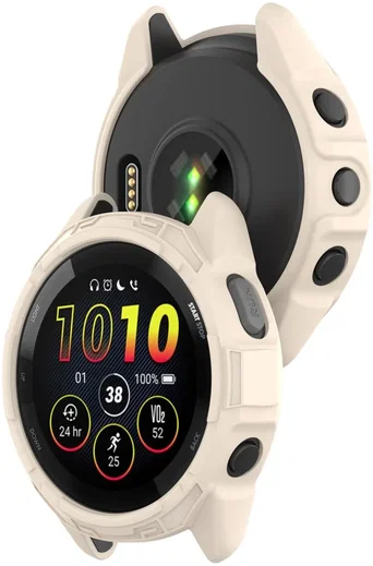 Garmin Forerunner 265 Hoesje - TPU Bumper Case - Beige afbeelding 5