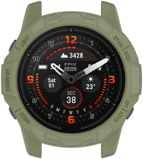 Garmin Fenix 7X (Pro) / Epix Pro 51MM Hoesje TPU Bumper Case Groen afbeelding 6