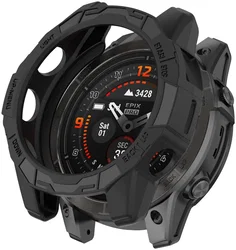 Garmin Fenix 7X (Pro) / Epix Pro 51MM Hoesje TPU Bumper Case Zwart afbeelding