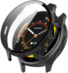 Garmin Venu 3 Hoesje - Bumper met Tempered Glass - Zwart afbeelding
