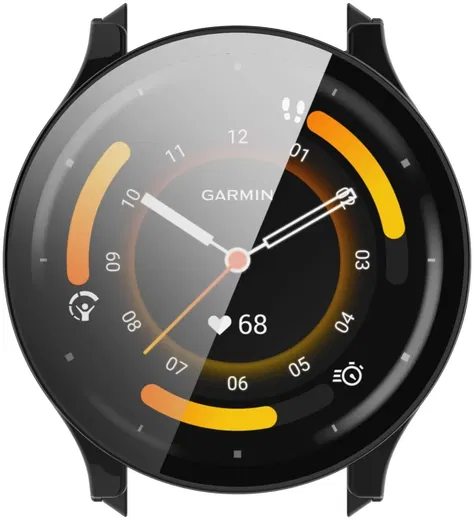 Garmin Venu 3 Hoesje - Bumper met Tempered Glass - Zwart afbeelding 3