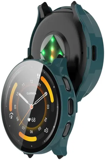 Garmin Venu 3 Hoesje - Bumper met Tempered Glass - Groen afbeelding 7