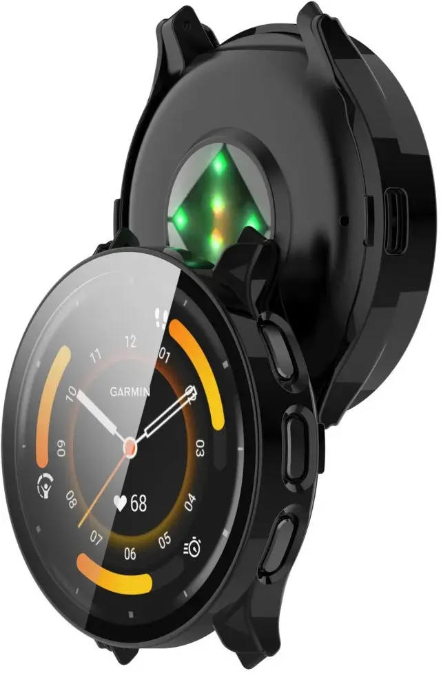 Garmin Venu 3S Hoesje - Bumper met Tempered Glass - Zwart afbeelding 7