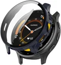 Garmin Venu 3S Hoesje - Bumper met Tempered Glass - Blauw