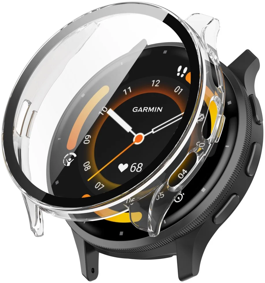 Garmin Venu 3S Hoesje - Bumper met Tempered Glass - Wit afbeelding 1