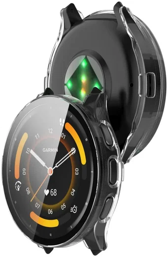 Garmin Venu 3S Hoesje - Bumper met Tempered Glass - Wit afbeelding 7
