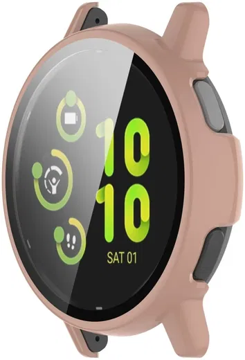 Garmin Vivoactive 5 Hoesje -  Bumper met Tempered Glass -  Roze afbeelding 4