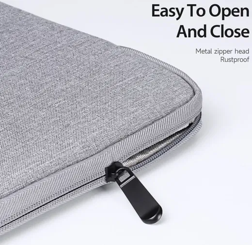 Dux Ducis LBDA MacBook / Laptop Sleeve Hoes 13 - 13.9 Inch Licht Grijs afbeelding 4