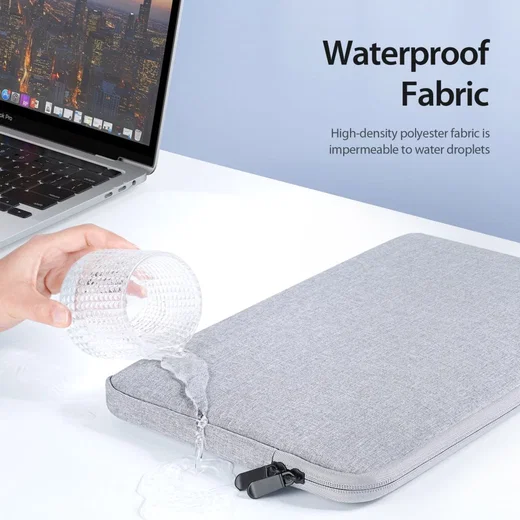Dux Ducis LBDA MacBook / Laptop Sleeve Hoes 14 - 15.4 Inch Licht Grijs afbeelding 6