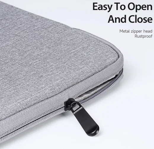 Dux Ducis LBDA MacBook / Laptop Sleeve Hoes 14 - 15.4 Inch Licht Grijs afbeelding 4
