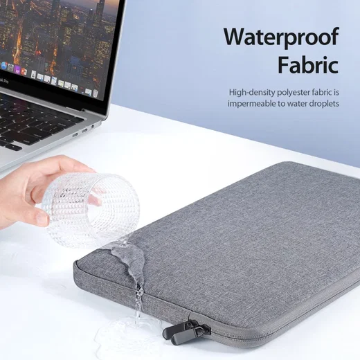 Dux Ducis LBDA MacBook / Laptop Sleeve Hoes 15.5 - 16 Inch Grijs afbeelding 6