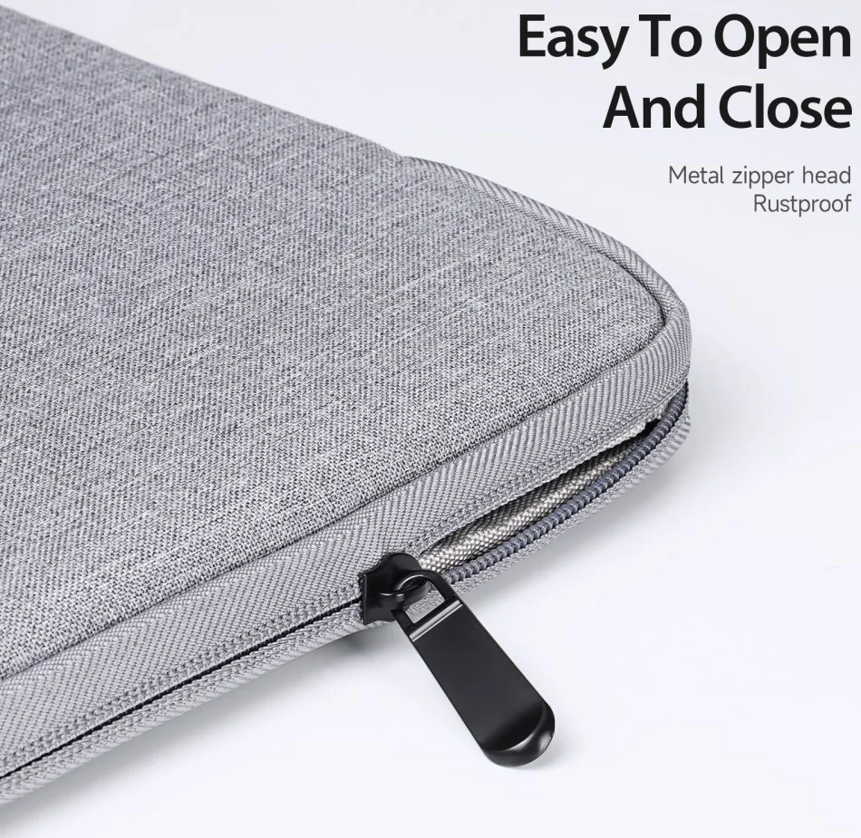 Dux Ducis LBDA MacBook / Laptop Sleeve Hoes 15.5 - 16 Inch Licht Grijs afbeelding 4