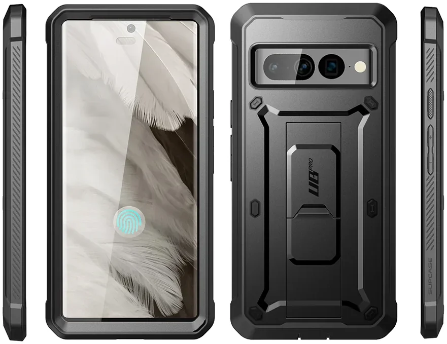 SUPCASE UB Pro Google Pixel 8a Hoesje Full Protect Kickstand Zwart afbeelding 11
