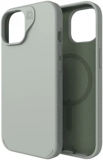 ZAGG Manhattan Apple iPhone 15 Hoesje MagSafe Back Cover Groen afbeelding 1