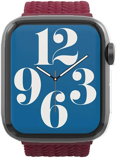 ZAGG Gear4 - Apple Watch Bandje - 49MM/55MM/44MM/42MM - Gevlochten Nylon - Rood afbeelding 2