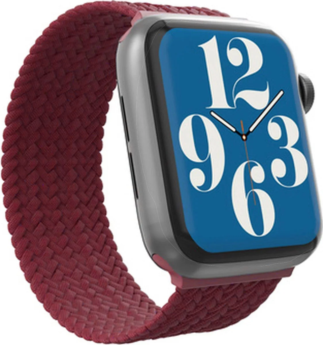 ZAGG Gear4 - Apple Watch Bandje - 49MM/55MM/44MM/42MM - Gevlochten Nylon - Rood afbeelding 3