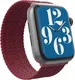 ZAGG Gear4 - Apple Watch Bandje - 49MM/55MM/44MM/42MM - Gevlochten Nylon - Rood afbeelding 3