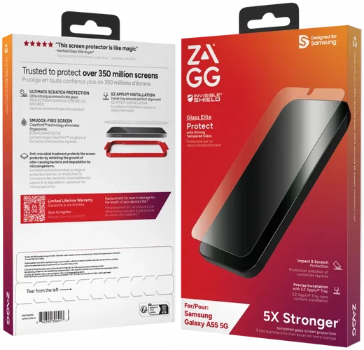 ZAGG InvisibleShield Glass Elite Samsung Galaxy A55 Screen Protector afbeelding 5