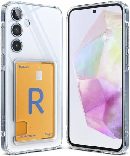 Ringke Fusion Card Samsung Galaxy A35 Hoesje Kaarthouder Transparant afbeelding 13
