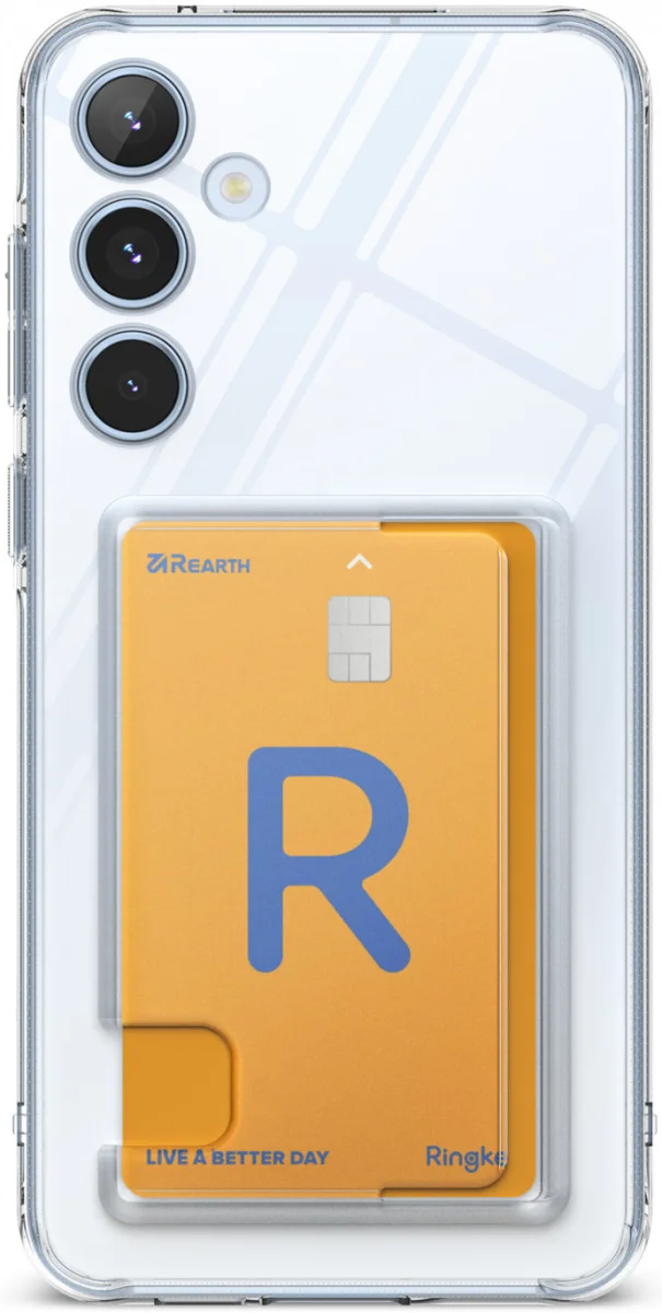 Ringke Fusion Card Samsung Galaxy A35 Hoesje Kaarthouder Transparant afbeelding 2