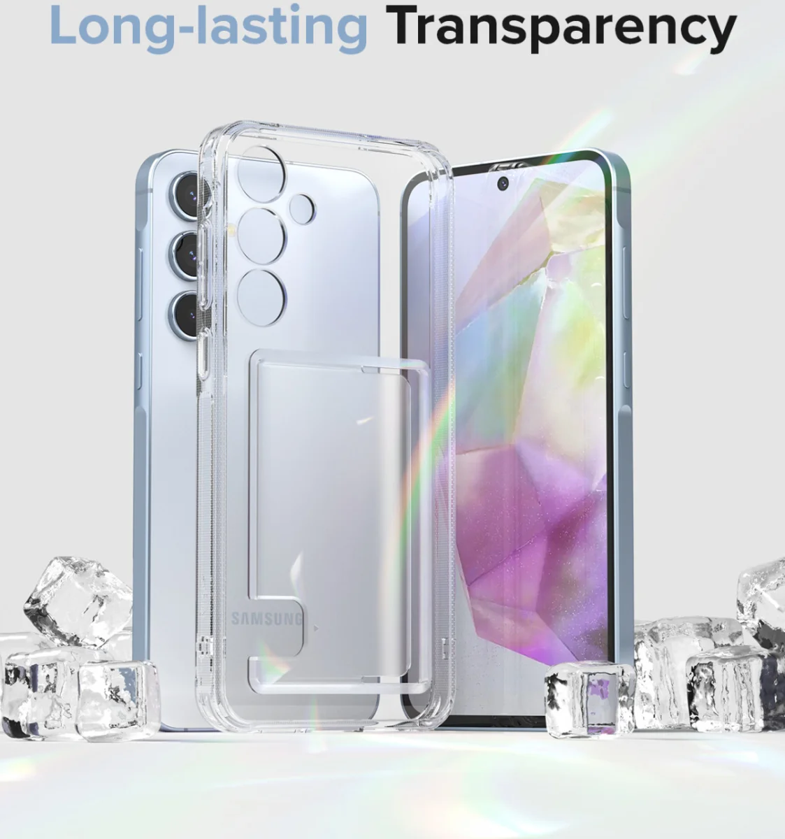 Ringke Fusion Card Samsung Galaxy A35 Hoesje Kaarthouder Transparant afbeelding 3