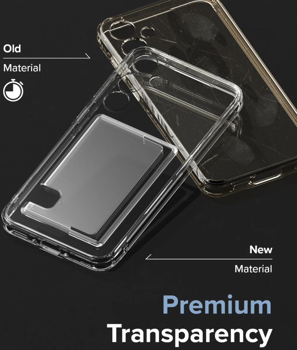 Ringke Fusion Card Samsung Galaxy A35 Hoesje Kaarthouder Transparant afbeelding 6