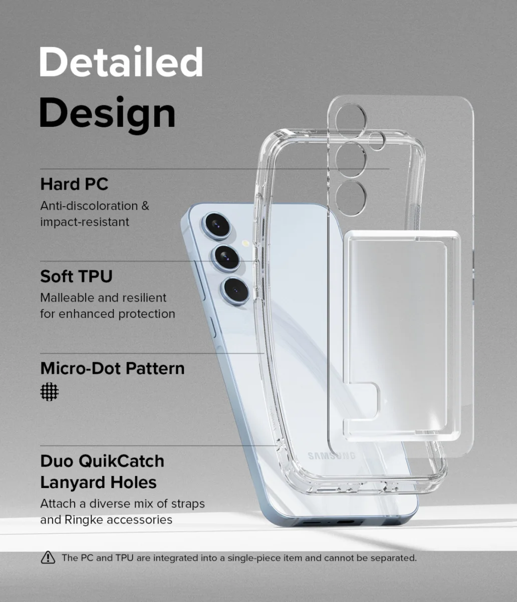 Ringke Fusion Card Samsung Galaxy A35 Hoesje Kaarthouder Transparant afbeelding 8