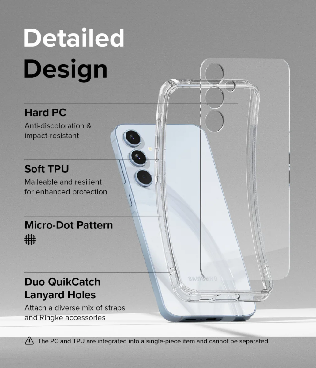 Ringke Fusion Samsung Galaxy A55 Hoesje Back Cover Transparant afbeelding 7