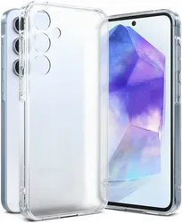 Ringke Fusion Samsung Galaxy A55 Hoesje Back Cover Matte Transparant afbeelding