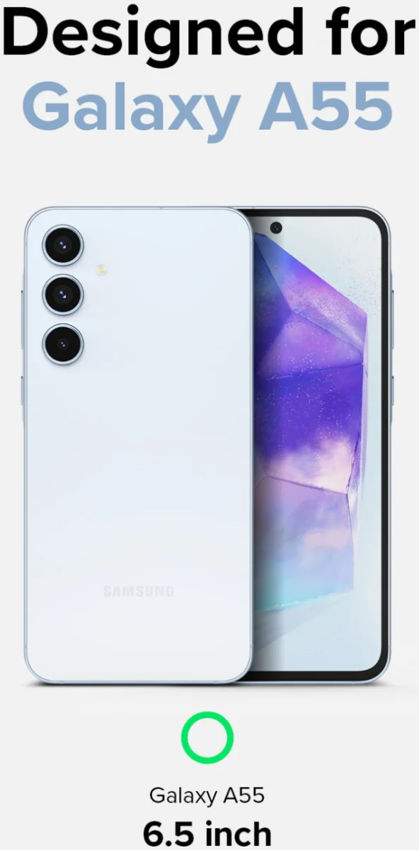 Ringke Fusion Samsung Galaxy A55 Hoesje Back Cover Matte Transparant afbeelding 6