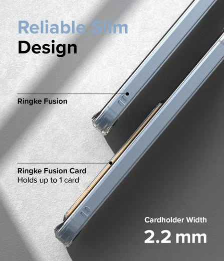 Ringke Fusion Card Samsung Galaxy A55 Hoesje Kaarthouder Transparant afbeelding 8