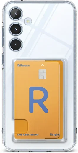 Ringke Fusion Card Samsung Galaxy A55 Hoesje Kaarthouder Transparant afbeelding 2