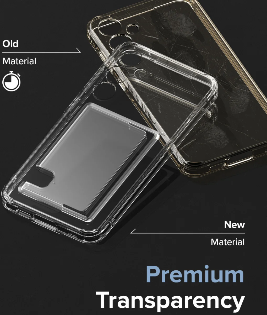 Ringke Fusion Card Samsung Galaxy A55 Hoesje Kaarthouder Transparant afbeelding 5