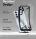 Ringke Fusion X Samsung Galaxy A55 Hoesje Back Cover Transparant Zwart afbeelding 6